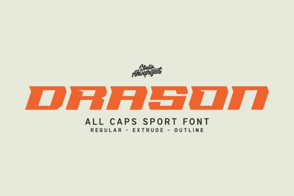 Drason: The All-Caps Sport Font for Maximum Impact