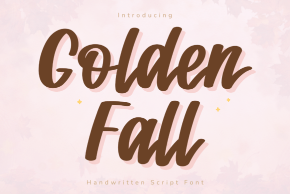 Golden Fall: A Cozy Handwritten Font for Autumn Projects