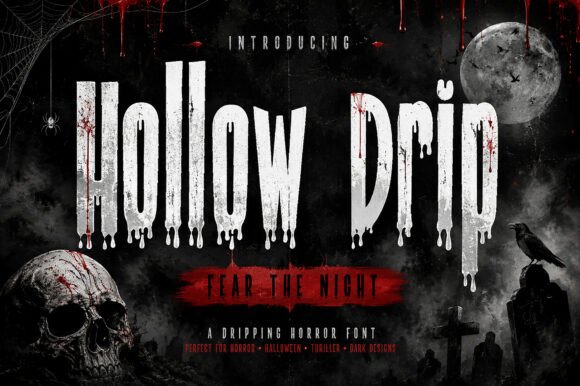 Hollow Drip: The Typeface That Haunts Your Designs