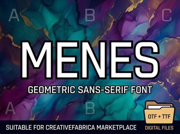 Menes: A Display Typeface for Bold Visual Statements