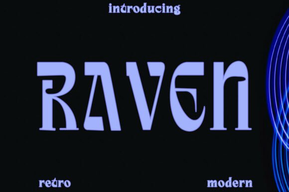 Raven: A Modern Serif Font with Mysterious Elegance