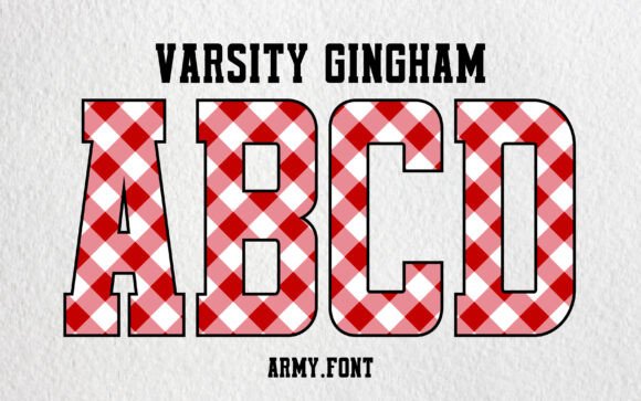 Reviving Campus Spirit: The Varsity Gingham Typeface