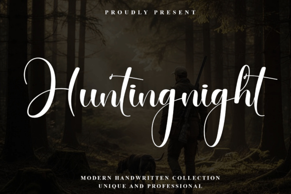 The Flowing Grace of Huntingnight: A Font for Authentic Brands