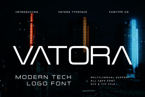Vatora: The Modern Tech Typeface for Bold Visual Statements