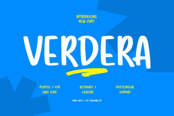 Verdera: A Handwritten Font That Feels Like a Friendly Chat