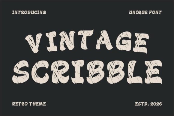 Vintage Scribble: A Font with Authentic Retro Character